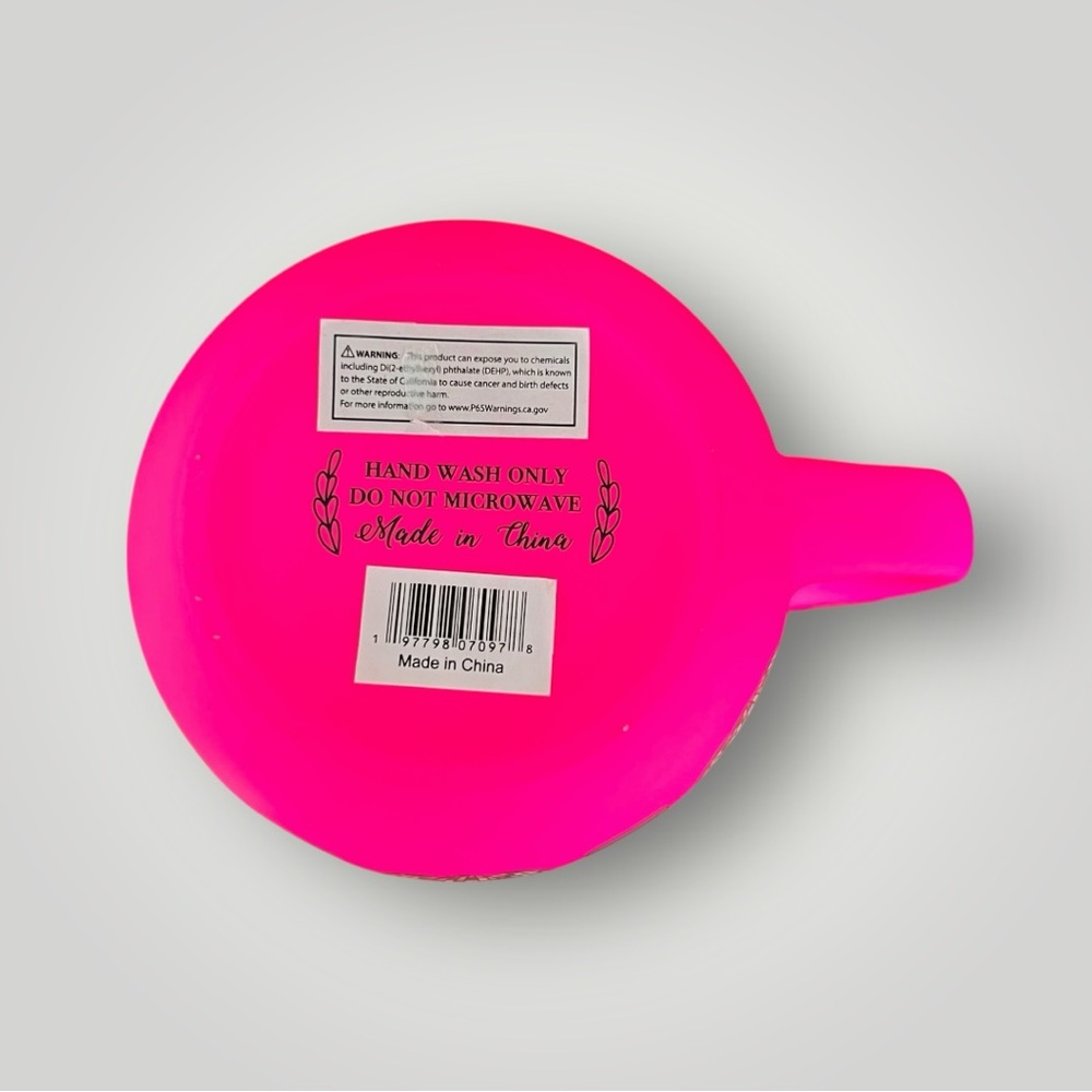 Neon Pink Autumn Halloween Pumpkin Soft Touch Matte Ceramic Mug Cup Gift New - Picture 7 of 14